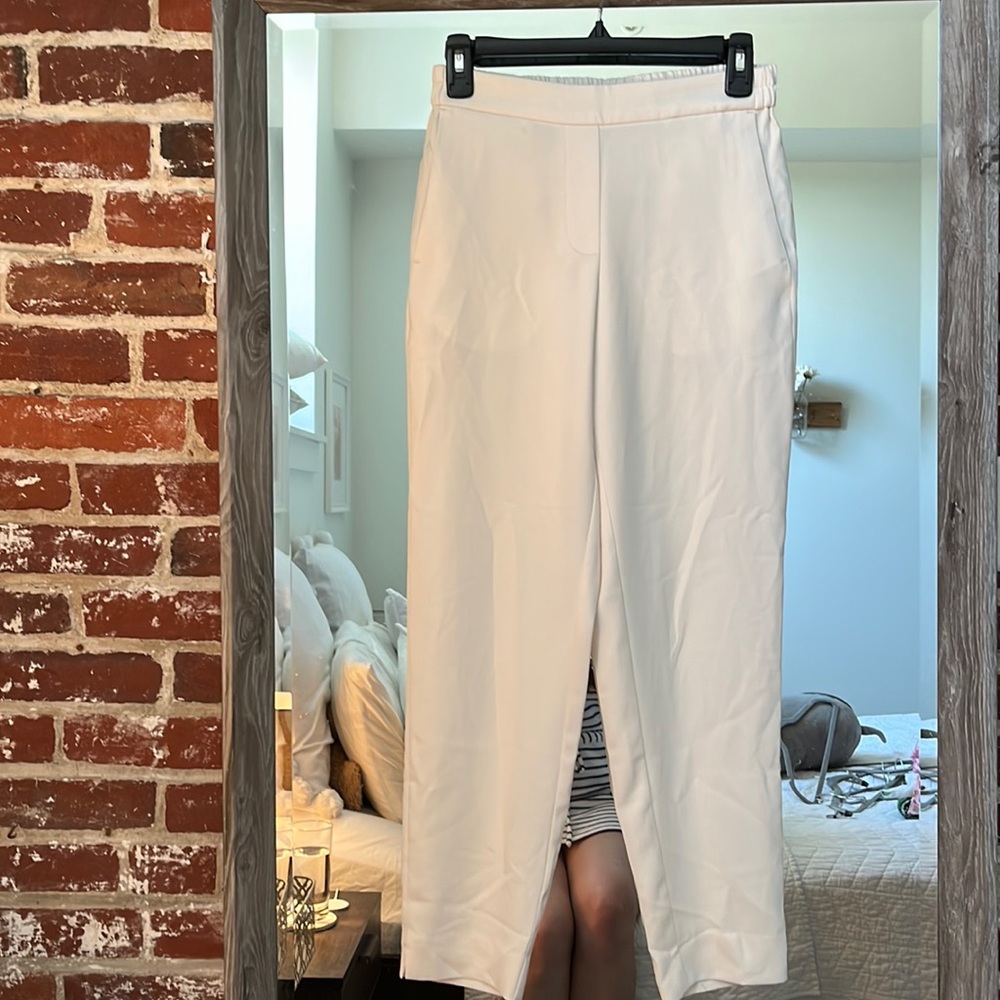 White J Crew Pull on Pants